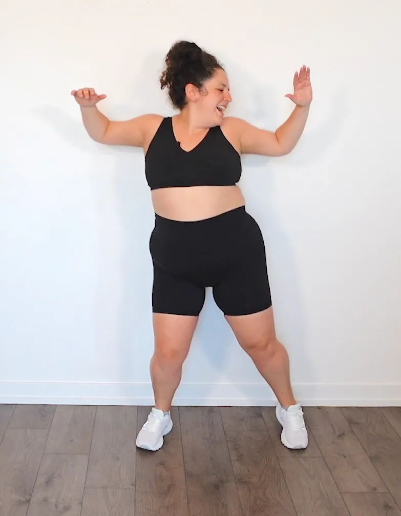 Rebecca Yaffa, mid-dance and full of joy